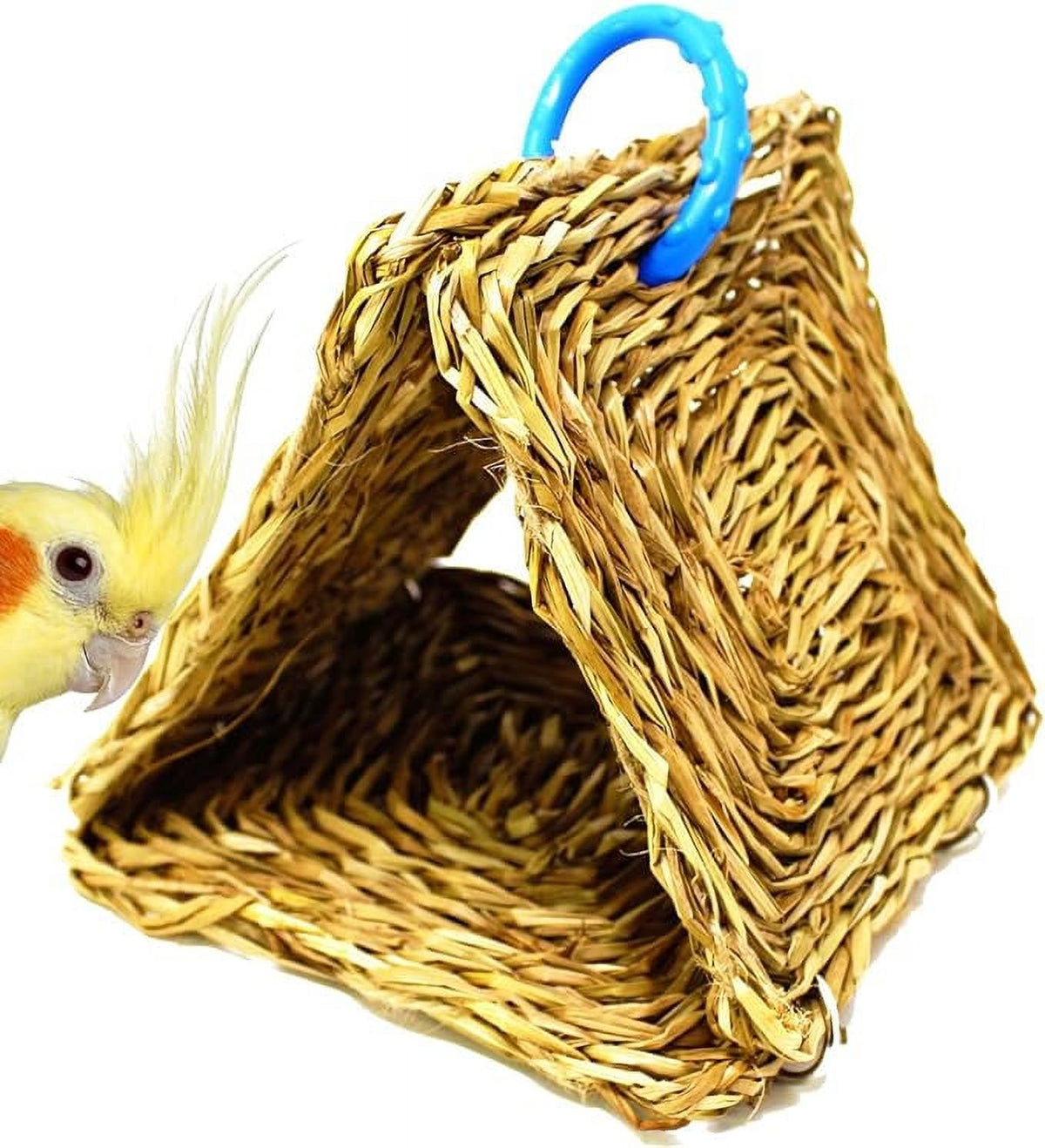 Seagrass Tent hut Bird Toy Parrot cage Toys African Grey Amazon Conure F82596