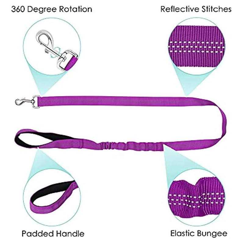 Heavy Duty Adjustable Reflective Dog Harness and Leash W8200