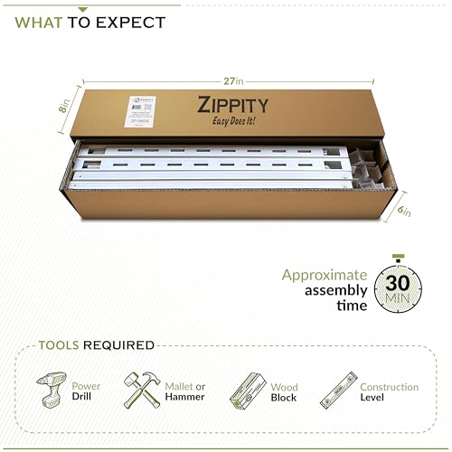 White Vinyl 3 Panels Garden Fence Kit Z7246