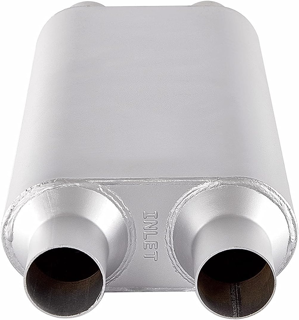 3 inch inlet/outlet 3 Chamber Performance Automotive Muffler Exhaust, Pack of 2 K480