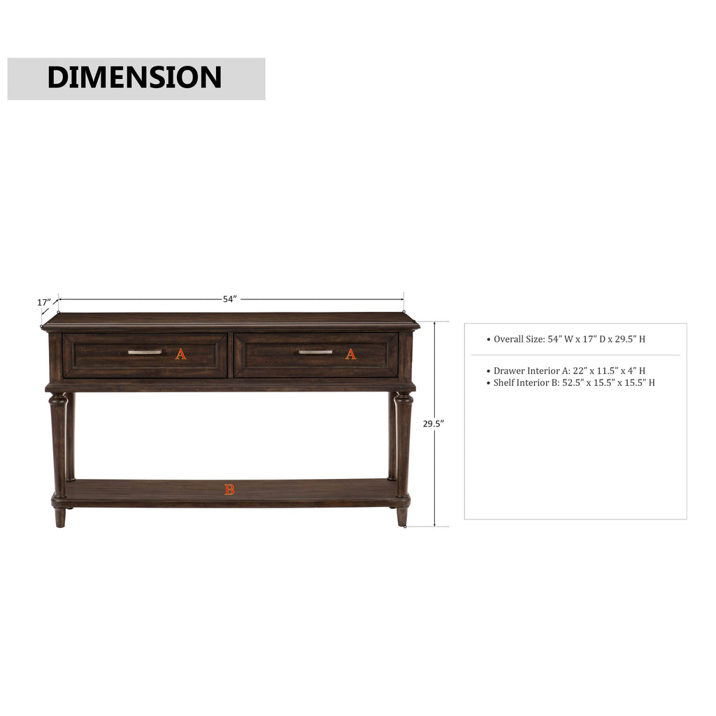 Driftwood Light Brown Sofa Table W253518