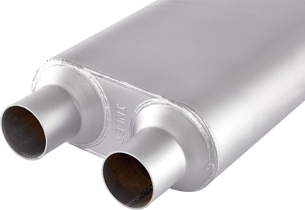 3 inch inlet/outlet 3 Chamber Performance Automotive Muffler Exhaust, Pack of 2 K480