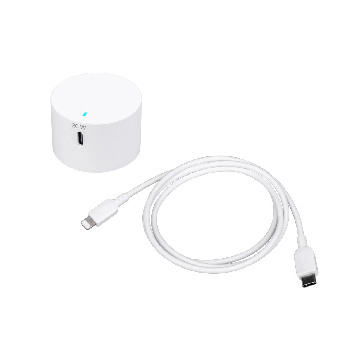 20W Power Delivery Wall Charging Kit with Lightning to USB-C Cable, White A367218