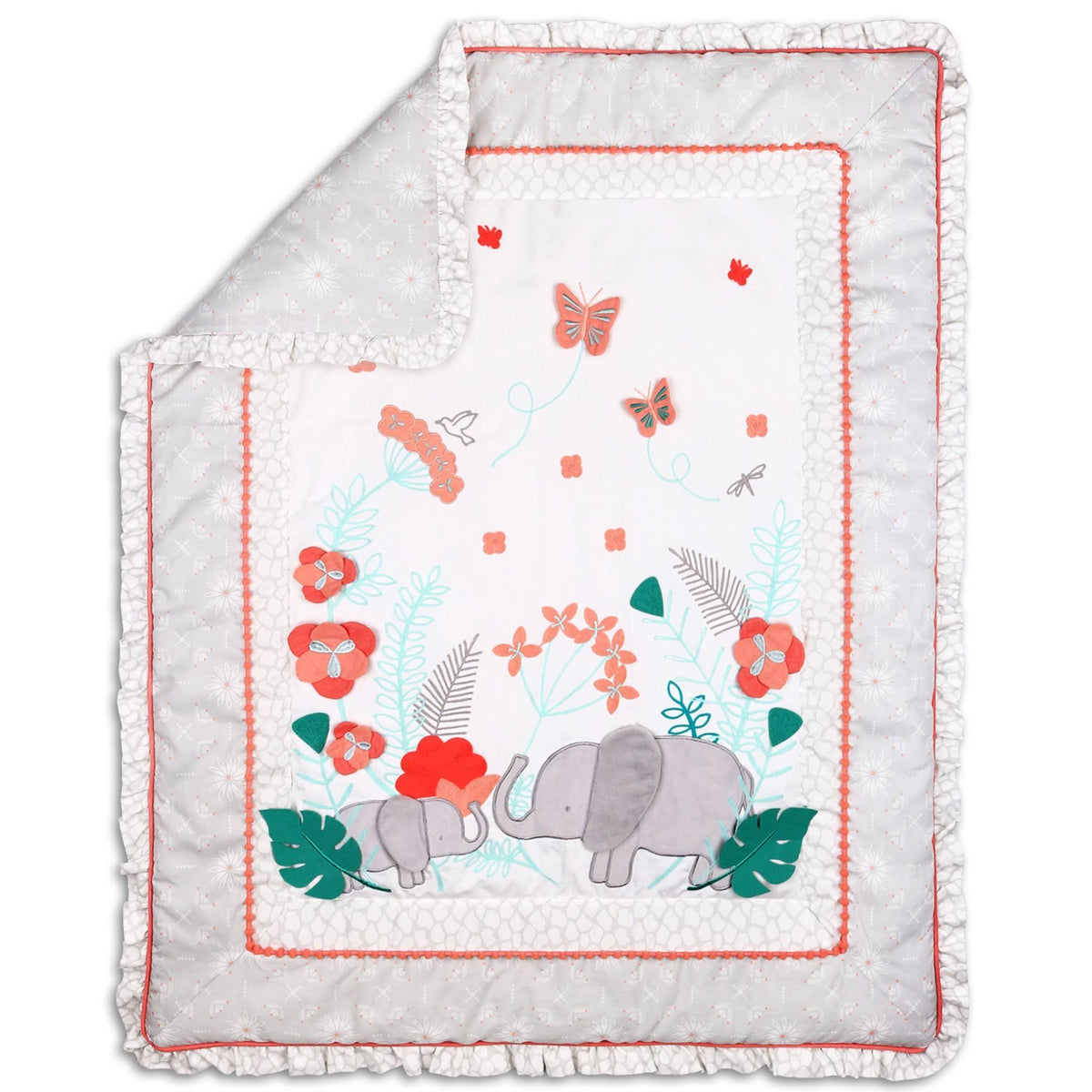 3 Piece Crib Bedding Set F834