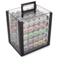 1,000 Ct 14g Clay Composite Poker Set with Acrylic Display Case A520948