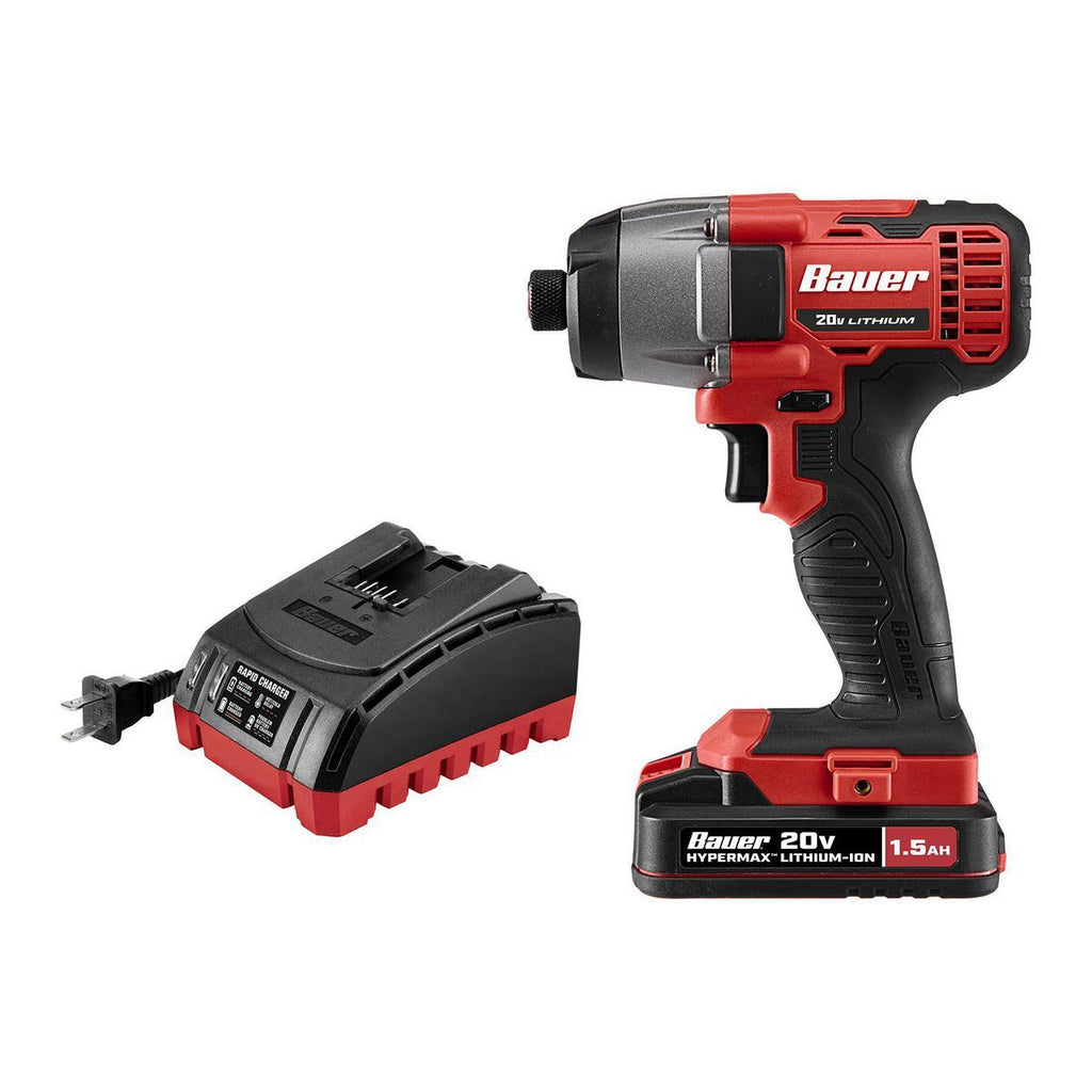 20V Cordless 1/4 in. Hex Compact Impact Driver Kit with Battery and Charger Z18520