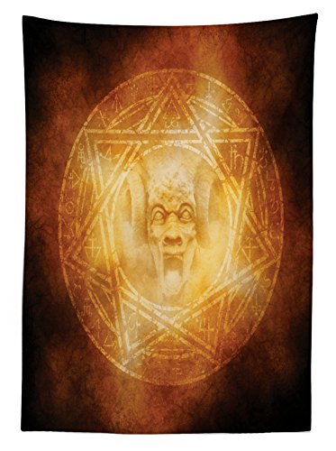 Orange Horror House Tablecloth F827242