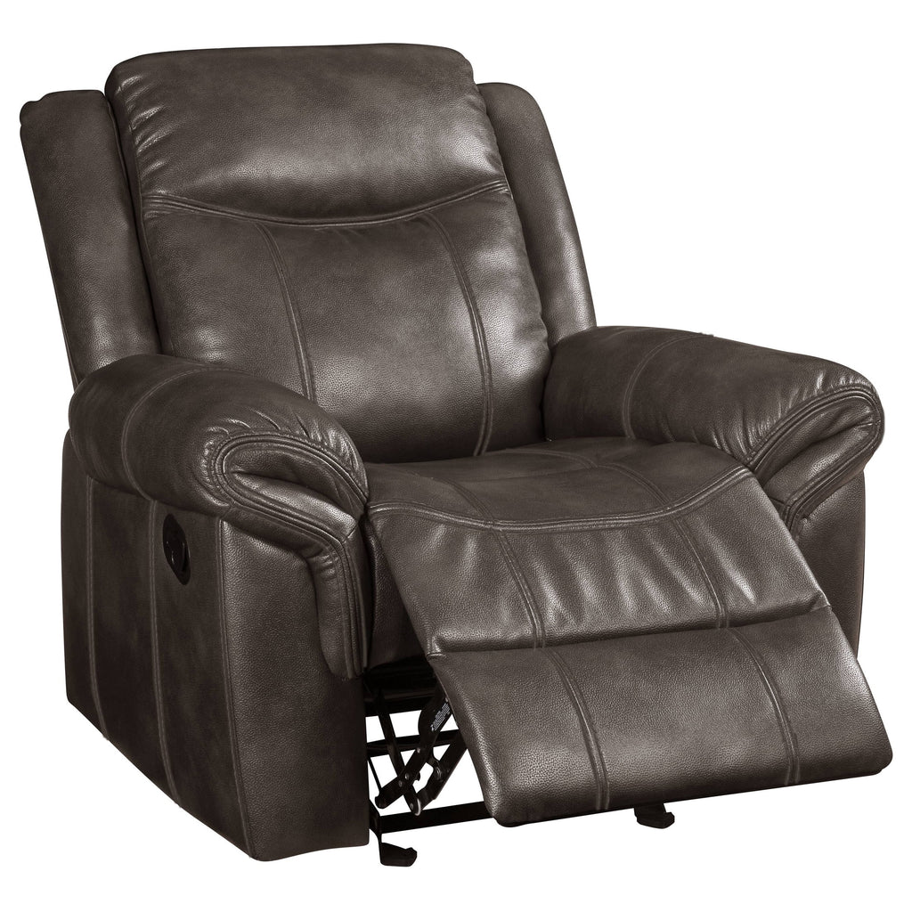 Brown Leather Recliner A12920