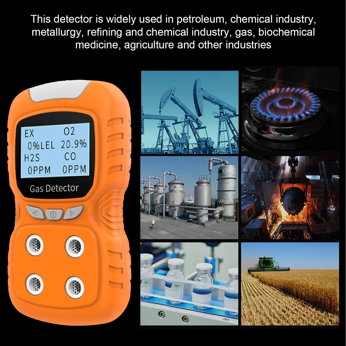 Portable Digital Rechargeable Gas Monitor H258