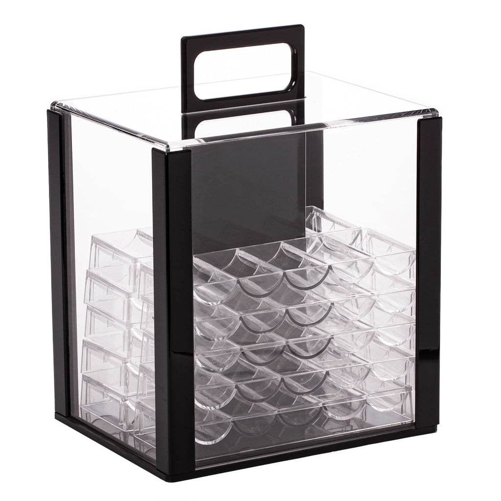 1,000 Ct 14g Clay Composite Poker Set with Acrylic Display Case A520948