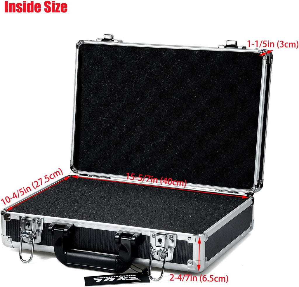 18in Two-Tone Aluminum Case with Pluck Foam Interior O480