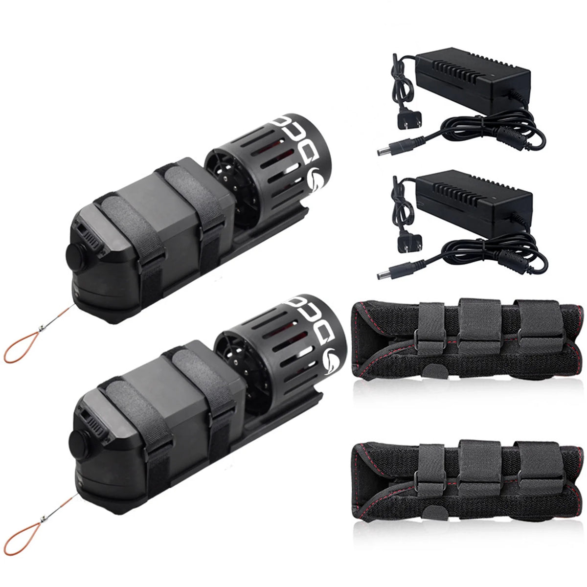 2pcs Electric Underwater Scooters 20M Waterproof A86407