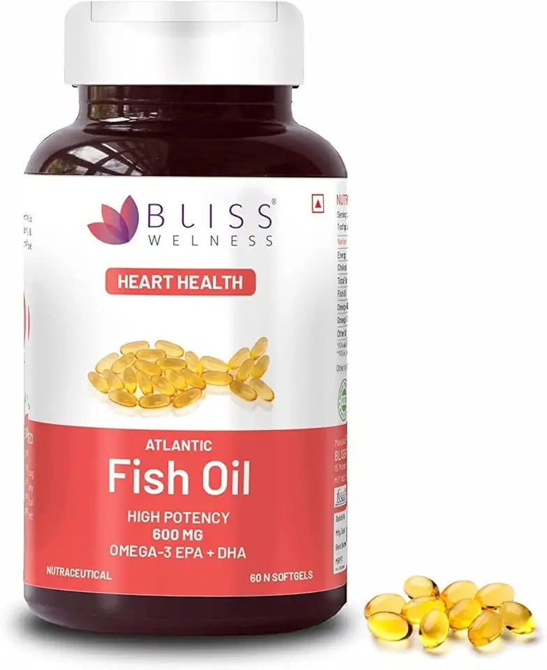 Omega 3 Fish Oil 2000 mg EPA 360 mg DHA 240 mg 60 Softgel Capsules P641