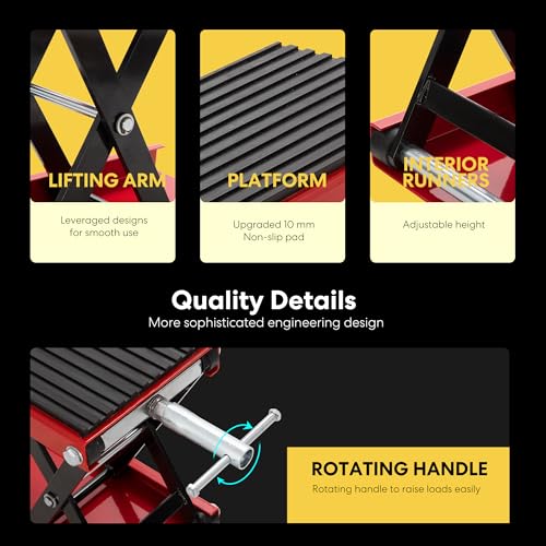 1200LBS Steel Motorcycle Lift Scissor Jack G75471