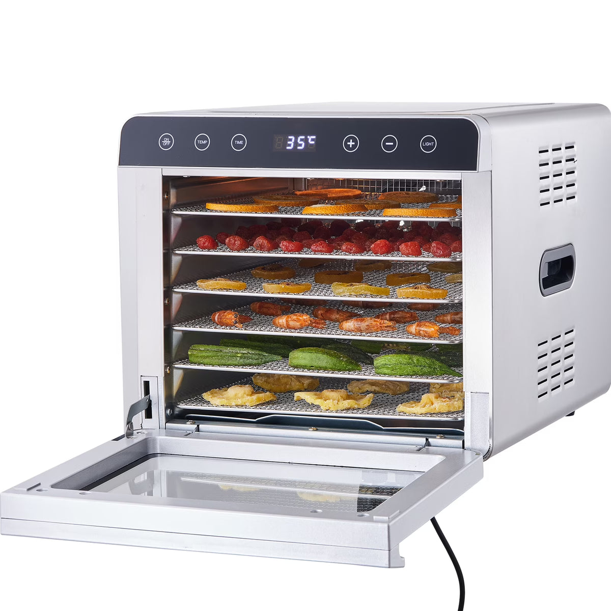 6 Tray Stainless Steel Food Dehydrator Machine W596