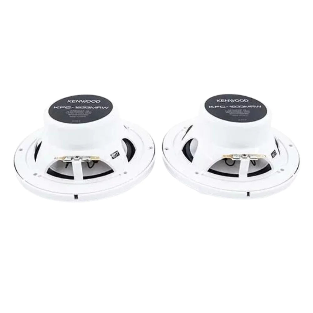 6.5" 2-Way Water-Resistant Marine Speakers with White Grilles I45626