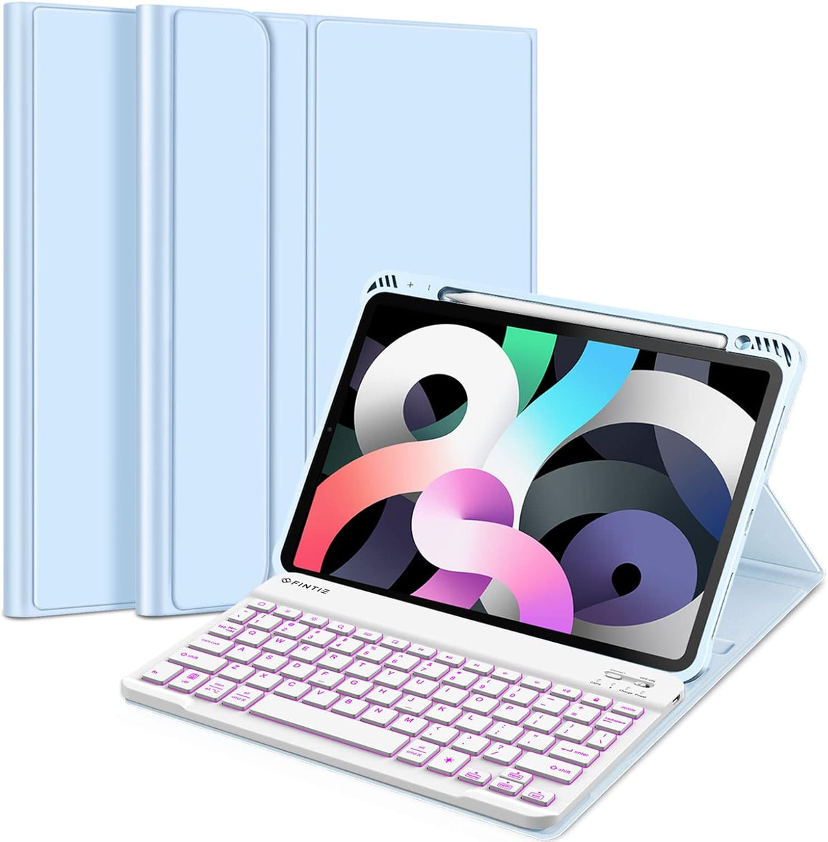 Sky Blue Keyboard Case for iPad Air 4th Generation 10.9 Inch 2020 Y475636