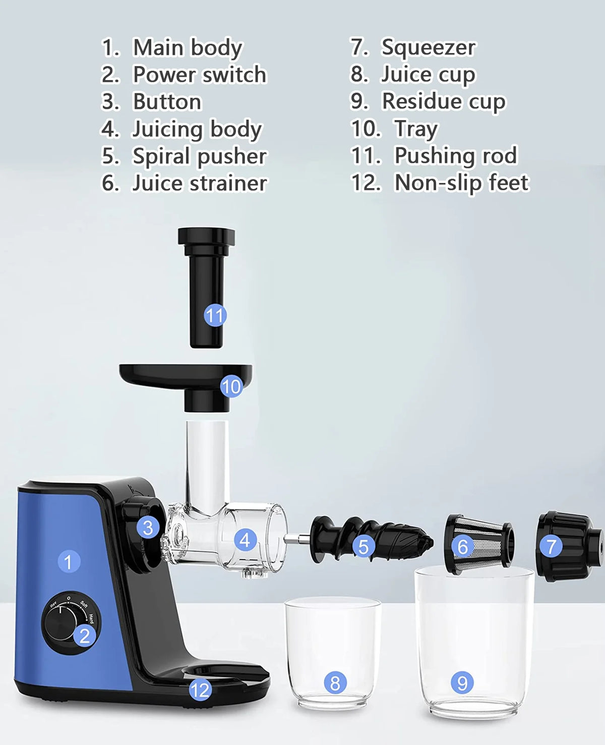 Cold Press Slow Masticating Juicer U46315