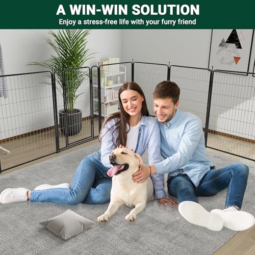 40 inch 18 Ft 8 Panels Heavy Duty Metal Dog Playpen P9901
